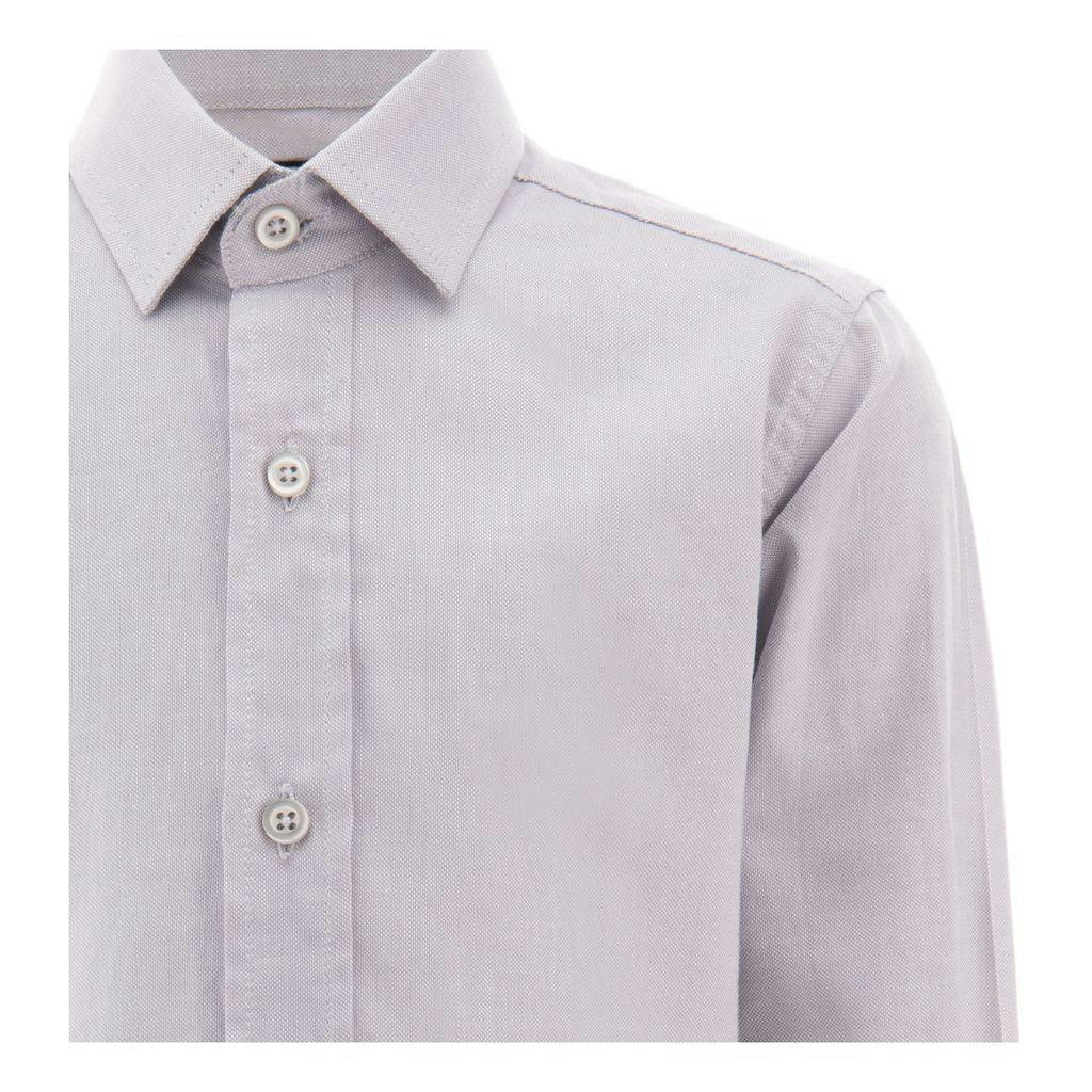 Gray Oxford Dress Shirt