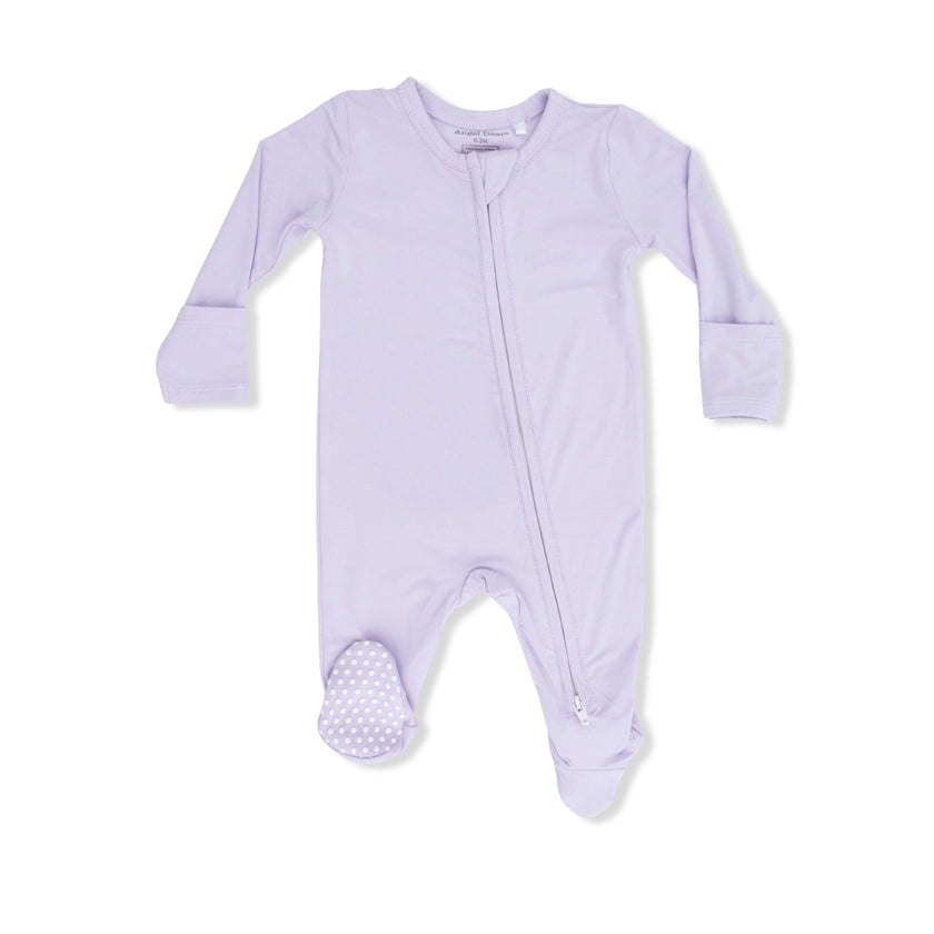 Solid Orchid Petal - 2 Way Zipper Footie