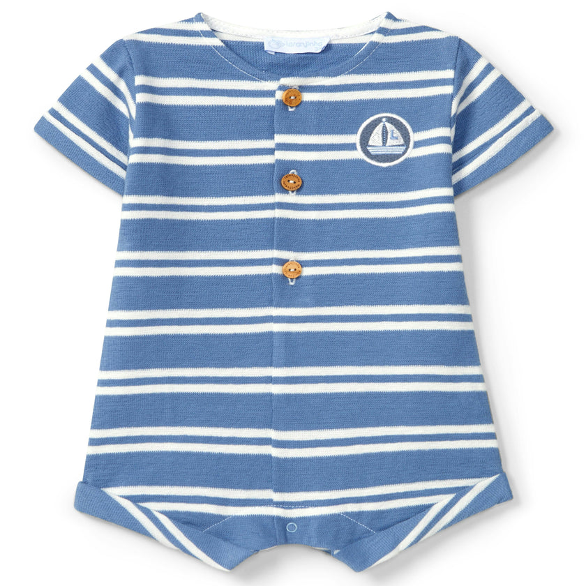 LARANJINHA Striped Sailor Shortie - Blue