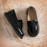 Scholar Moccasin | Black Leather