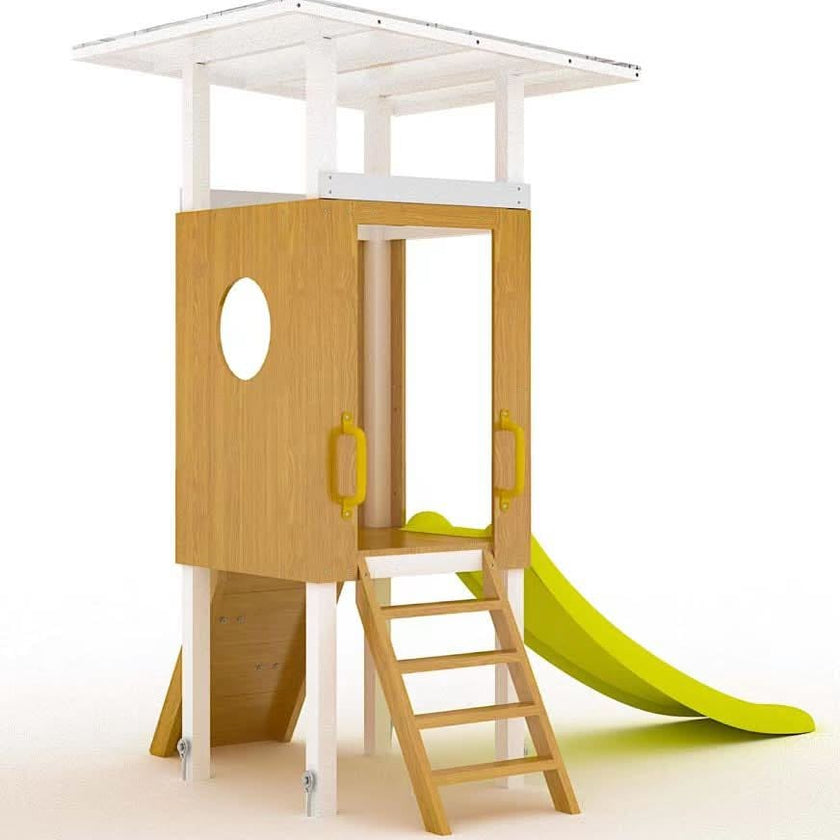 Forest Small Outdoor Toddler Swing Set | Compact Wooden Swing Frame for Babies & Kids