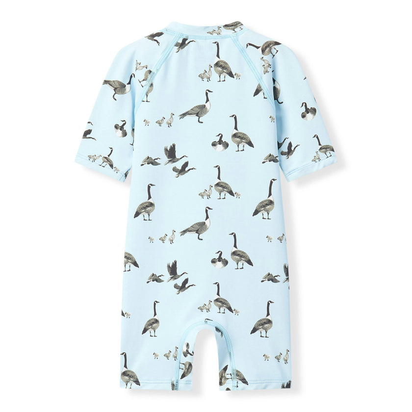 Goose Zipper Shortall Swimsuit