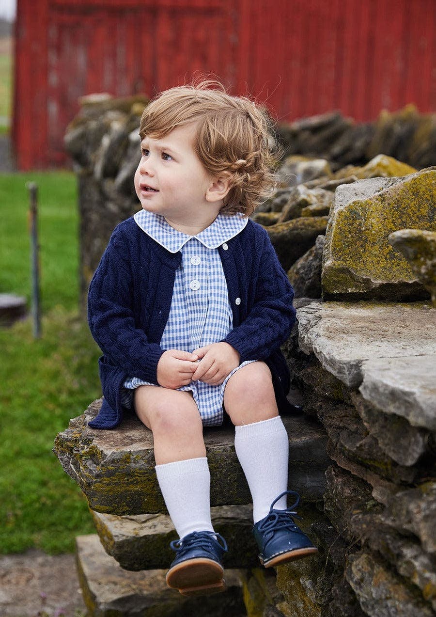 Davant Bubble - Gray Blue Gingham