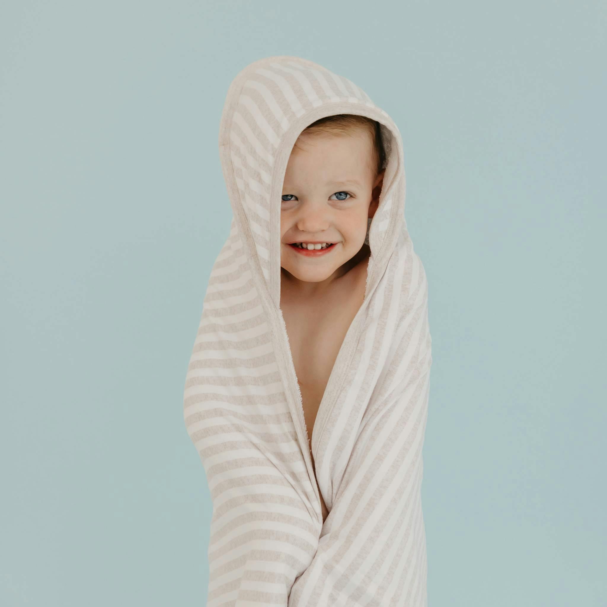 Premium Baby Knit Hooded Towel - Coastal