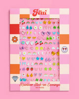 Girly Stick On Earrings - 65 sets, 130 pieces