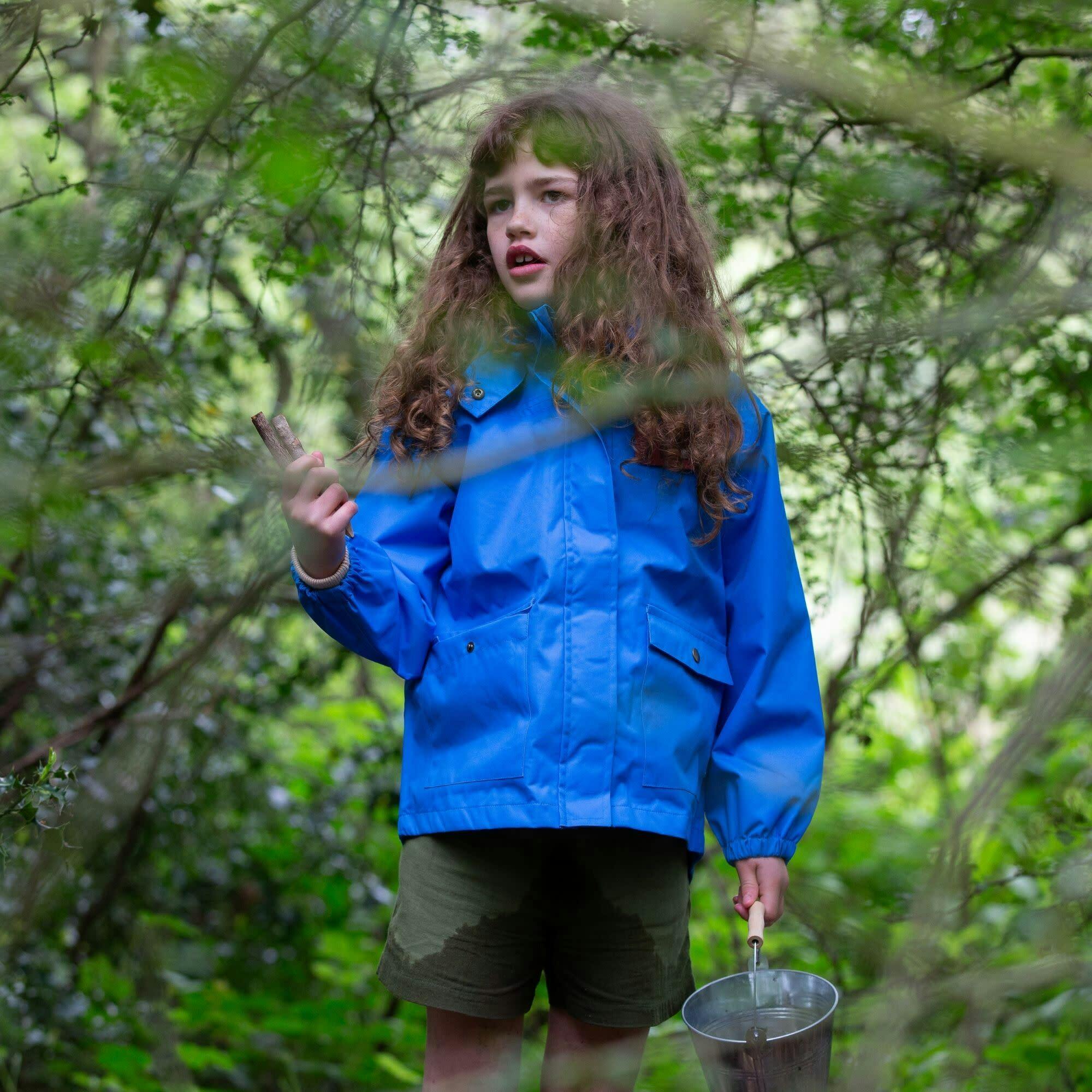 Blue Recycled Waterproof Parka Coat, Blue