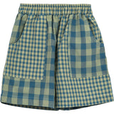 children's shorts - aqua vichy