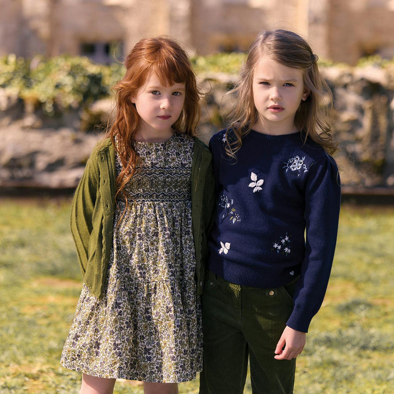 TARTINE ET CHOCOLAT Floral Fields Sweater - Marine