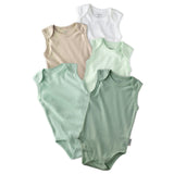 SAM 5-Pack Sleeveless Bodysuits