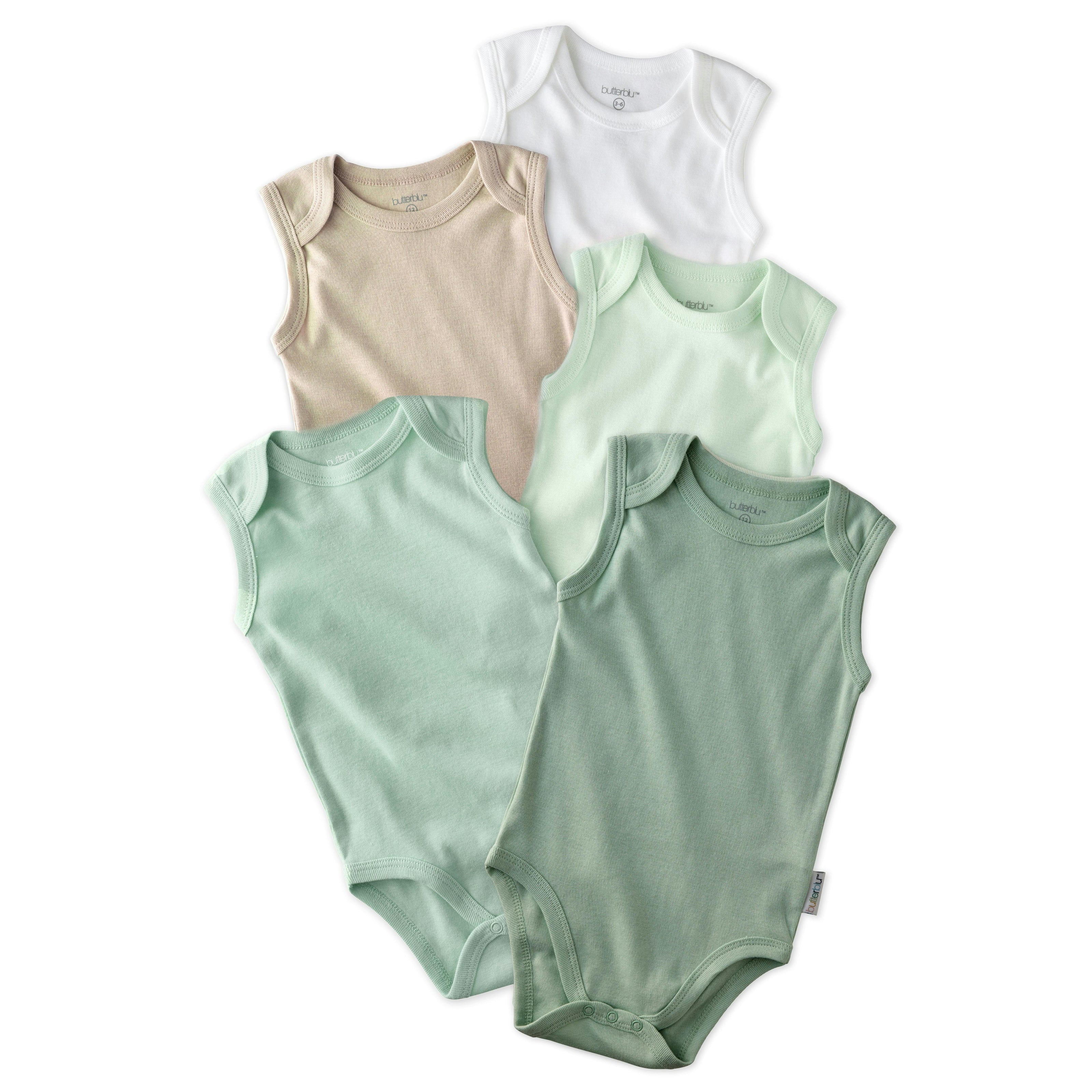 SAM 5-Pack Sleeveless Bodysuits