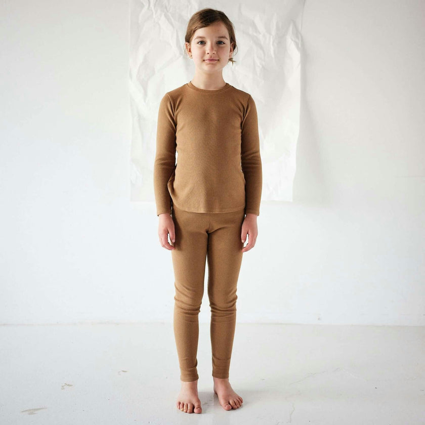 Rib Long Sleeve Top