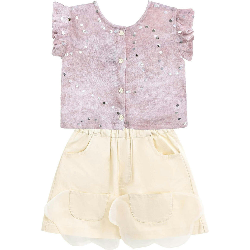 Sequin Shorts Set