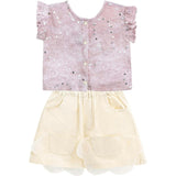 Sequin Shorts Set