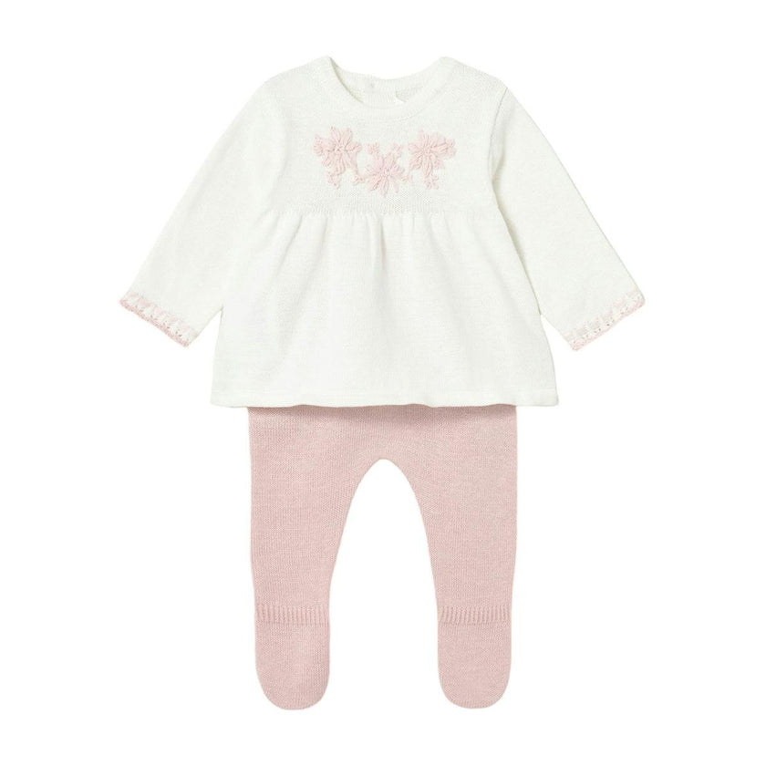 Newborn Girl Pants and Sweater Set