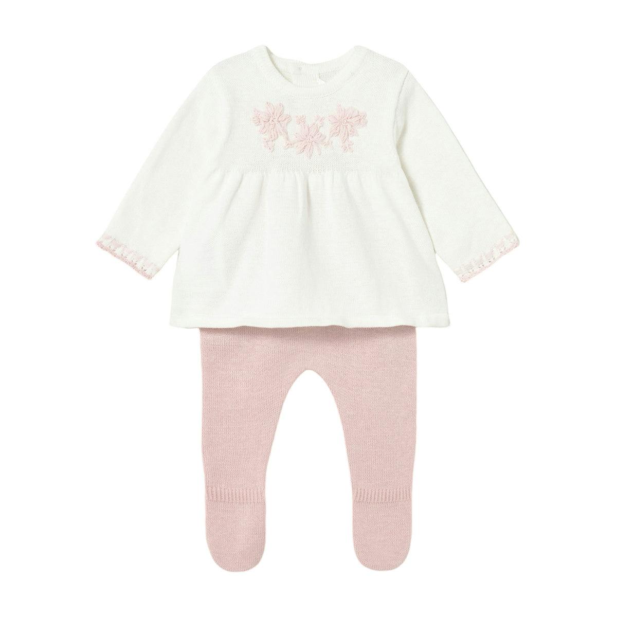 Newborn Girl Pants and Sweater Set
