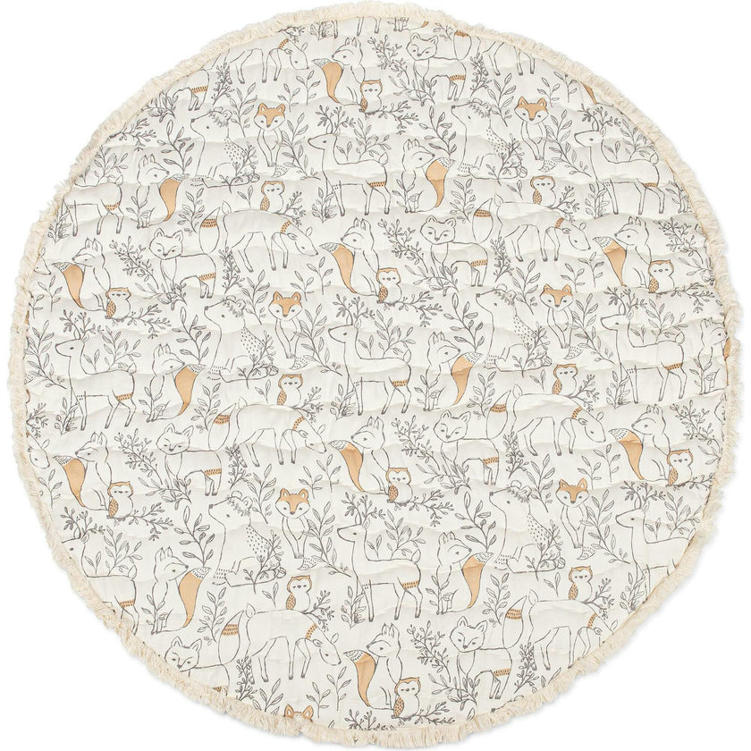 Ezra Quilted Baby Play Mat (Woodland Animal)