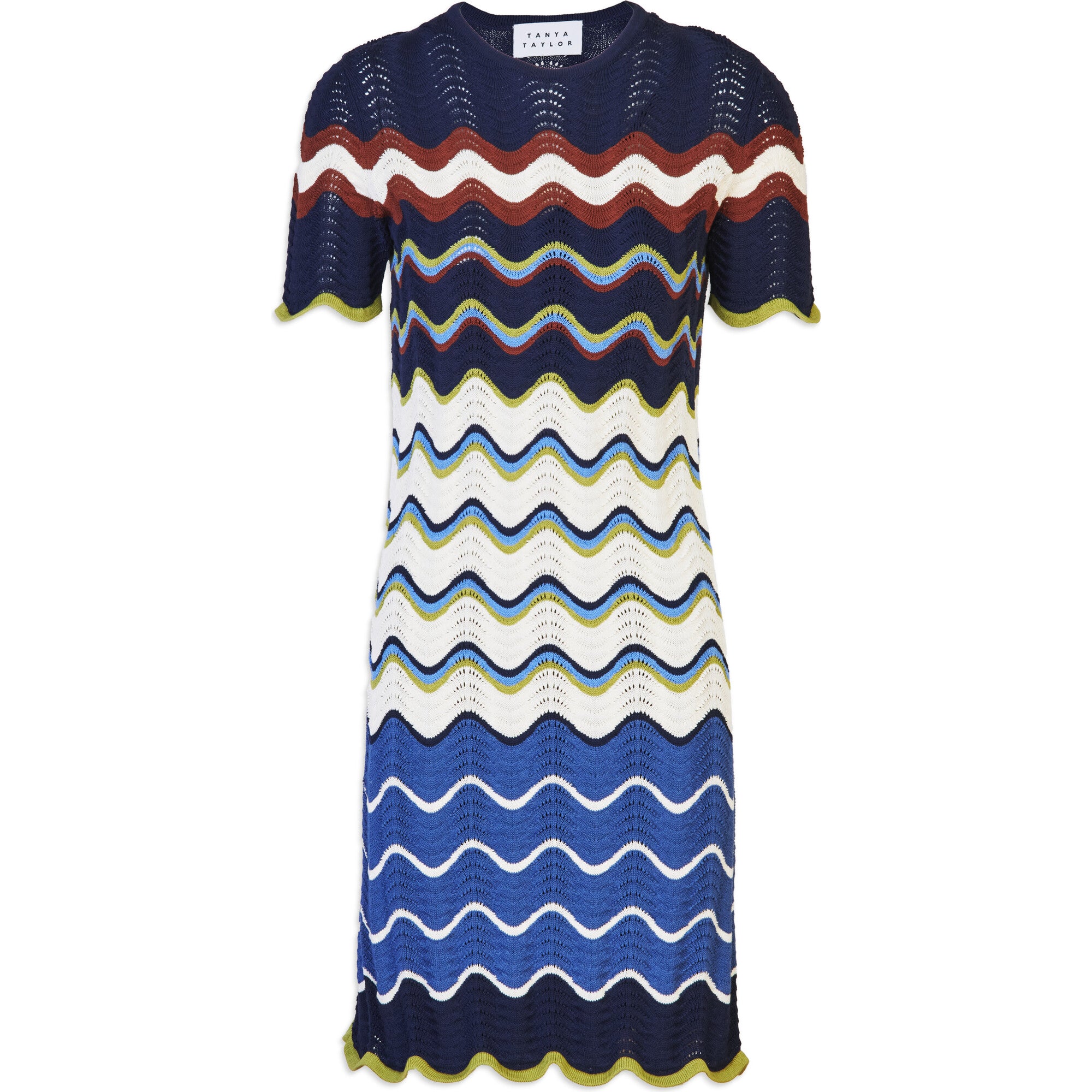 Short Leighton Dress, Stripes