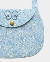 Hudson Purse - Tonal Floral Blue