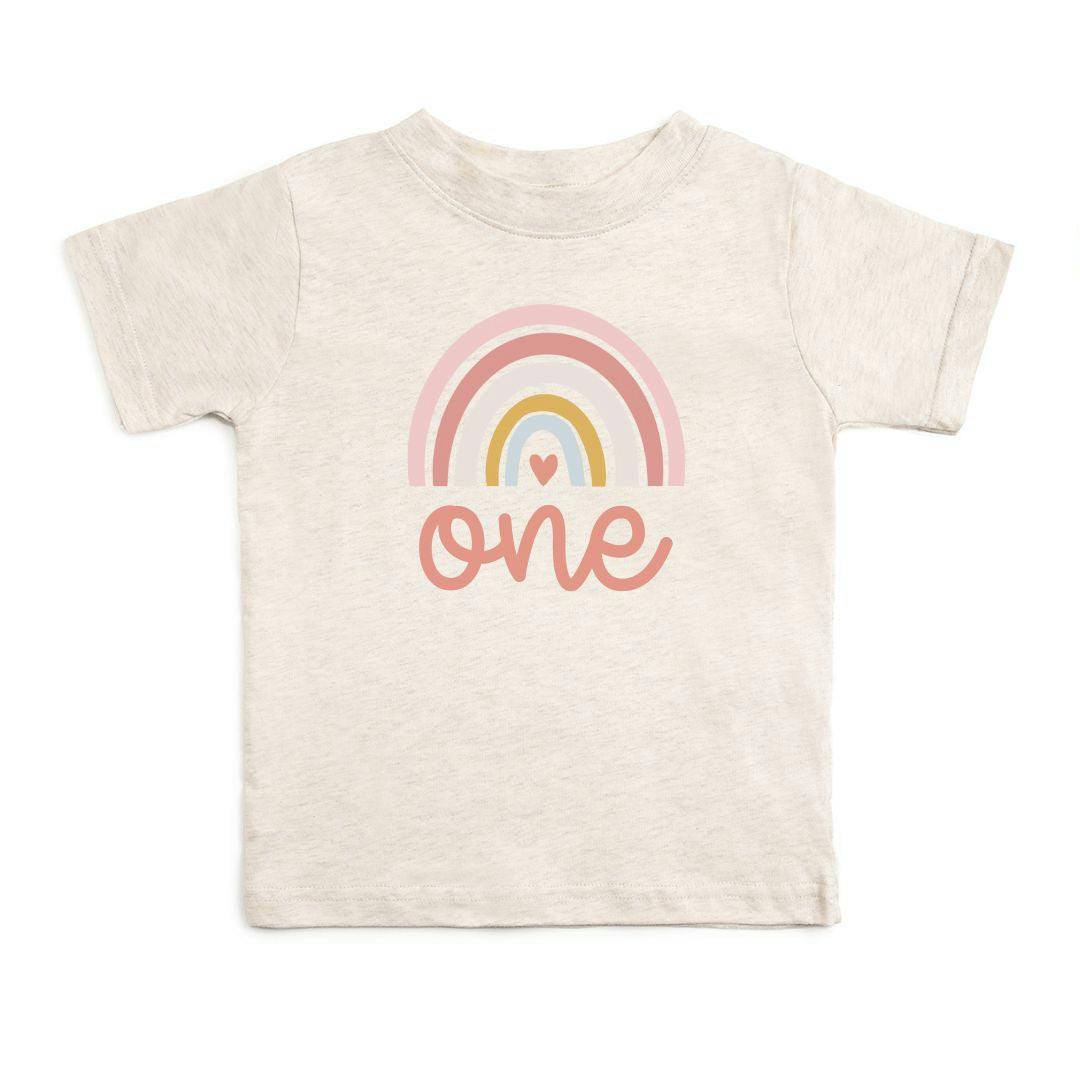 One Boho Rainbow Short Sleeve T-Shirt
