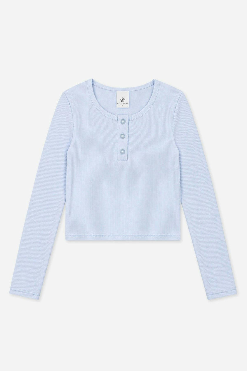 Ultra-Soft Rib Long Sleeve Fitted Henley