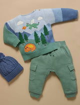Dragon Mountain Jumper Dragon Jacquard