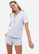 Jersey Shore Women’s Button Front Short Pajama Set