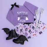 Spooky Bows Halloween Tutu Skirt