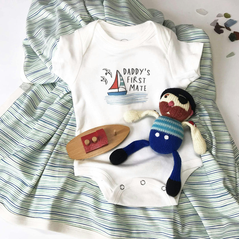 graphic bodysuit | daddy's first mate