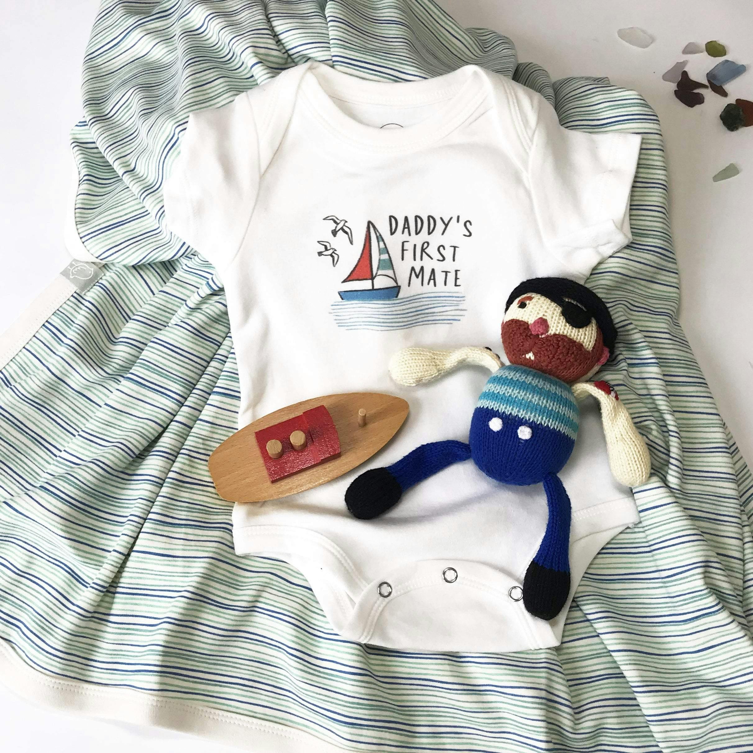 graphic bodysuit | daddy's first mate