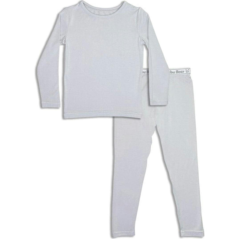 Cloud Grey Bamboo Kids Pajamas