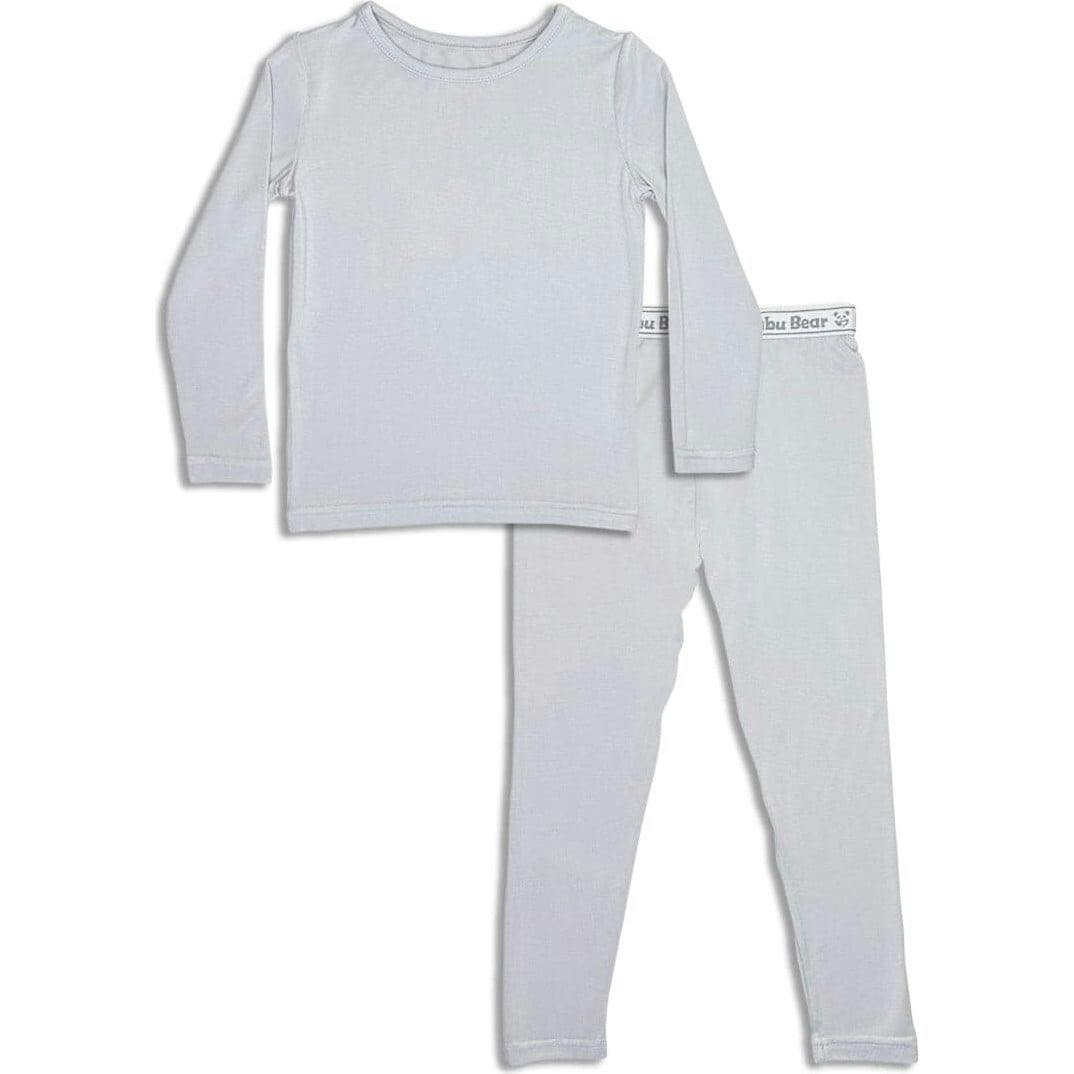 Cloud Grey Bamboo Kids Pajamas