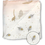 Organic Muslin Four-Layer Reversible Snug Blanket