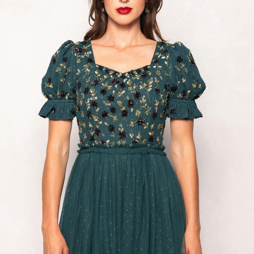 Adara Dress in Green