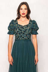 Adara Dress in Green