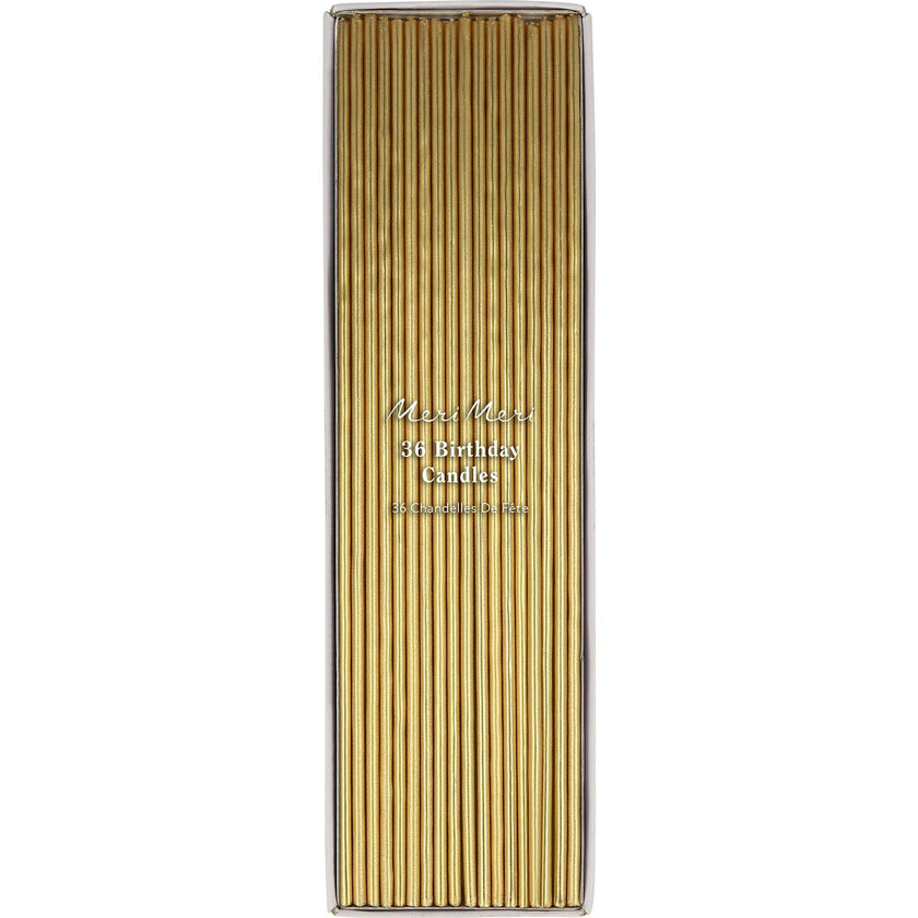 Super Skinny Gold Candles