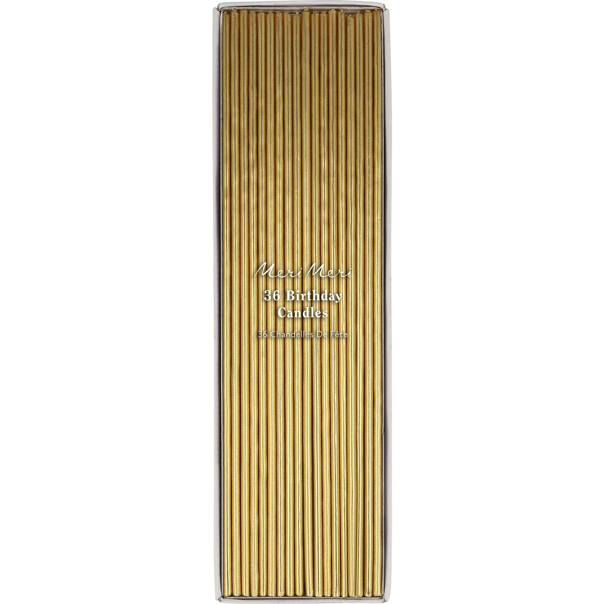 Super Skinny Gold Candles