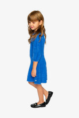 Hairy Knitted Dress Royal Blue
