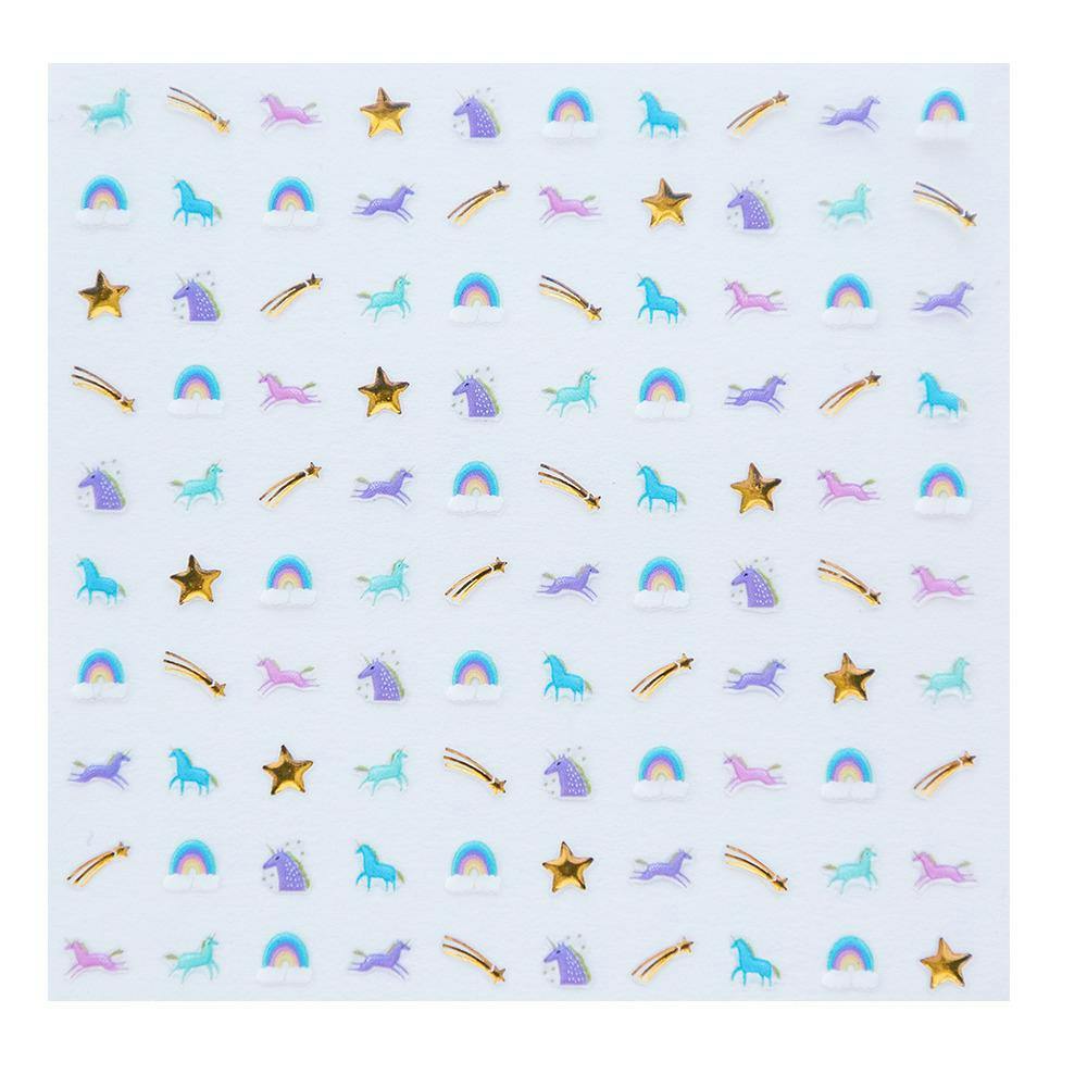 Unicorn + Rainbows Nail Stickers