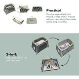 Moov and Comfy 3-in-1 Travel Crib and Play Yard