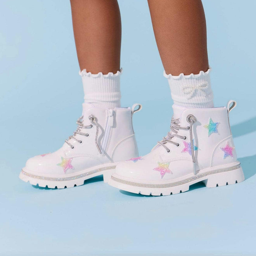 Rainbow Shimmer Stars Boots