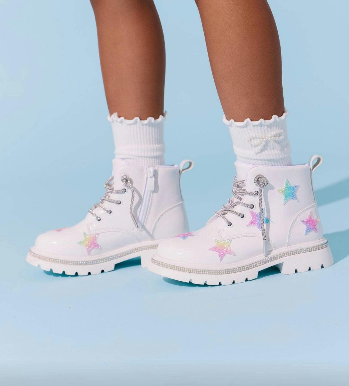 Rainbow Shimmer Stars Boots