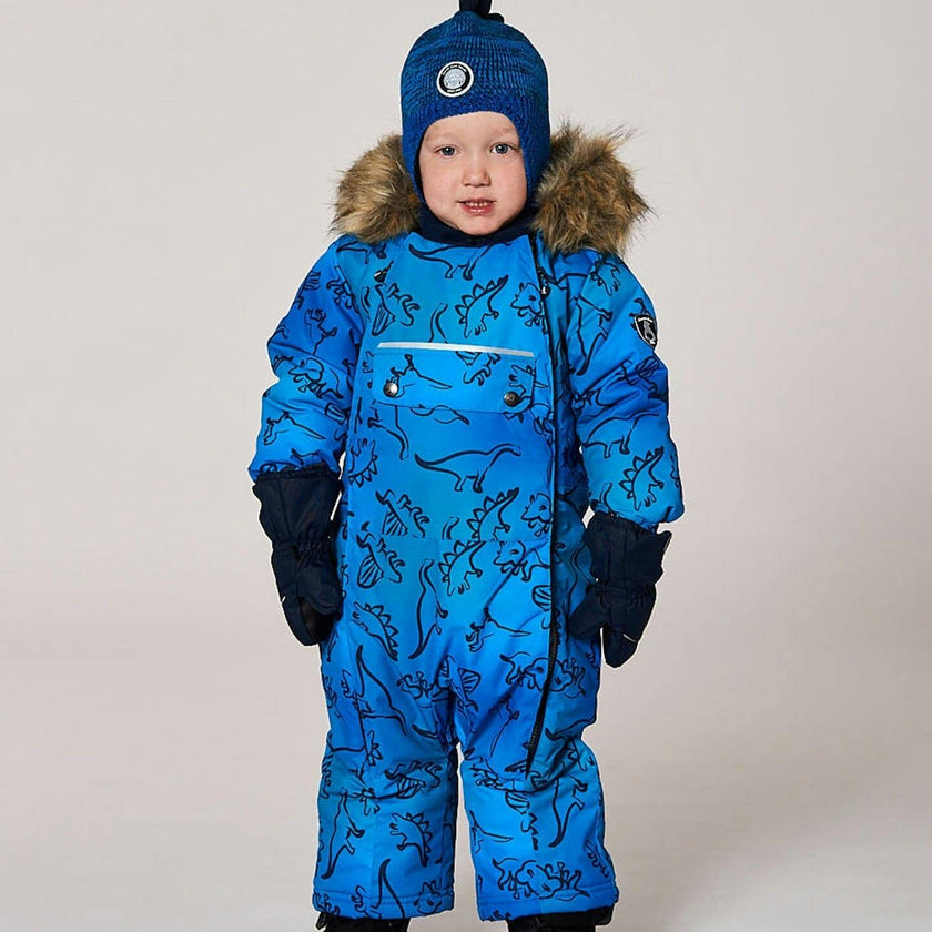 One-Piece Baby Play Snowsuit Designed for Car Seat