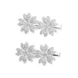 Crystal Petal Hair Pin Trio