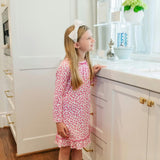 Carlin Girls' Dress - Confetti Hearts Pink