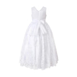 White Auresta Lace Sleeveless Dress