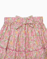 Betsy Bow Tiered Skirt in Peach Sparkle Betsy