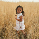 Janey Collared Smocked Ruffled Dress