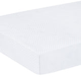 Pima Crib Sheet - Blue Micro Dot