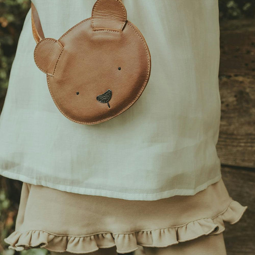 Britta Classic Purse | Bear | Cognac Classic Leather