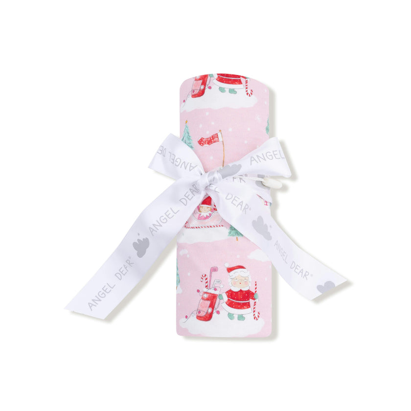 Golfing Mrs. Claus and Elves - Swaddle Blanket